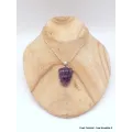 Pendentif Multi-fluorite sculptée Fleur semi-oval - Pendentifs pierres naturelles