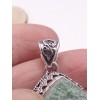 Pendentif Fuchsite brute style vintage Pendentifs pierres naturelles RV8.3