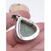 Pendentif Fuchsite brute style vintage Pendentifs pierres naturelles RV8.3