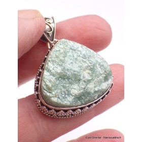 Pendentif Fuchsite brute style vintage Pendentifs pierres naturelles RV8.3