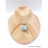 Pendentif Fuchsite brute style vintage Pendentifs pierres naturelles RV8.3