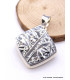Pendentif argent Silicone losange Pendentifs pierres naturelles DA51.3