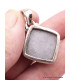 Pendentif argent Silicone losange Pendentifs pierres naturelles DA51.3