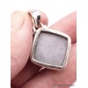Pendentif argent Silicone losange Pendentifs pierres naturelles DA51.3