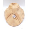 Pendentif argent Silicone losange Pendentifs pierres naturelles DA51.3
