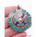 Pendentif tibétain symboles bouddhistes Pendentifs tibétains bouddhistes PT25