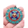 Pendentif tibétain symboles bouddhistes Pendentifs tibétains bouddhistes PT25