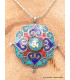 Pendentif bouddhiste Dorjé et Om Pendentifs tibétains bouddhistes PT25.1