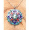Pendentif bouddhiste Dorjé et Om Pendentifs tibétains bouddhistes PT25.1