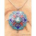 Pendentif bouddhiste Dorjé et Om - Pendentifs tibétains bouddhistes