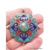 Pendentif bouddhiste Dorjé et Om Pendentifs tibétains bouddhistes PT25.1