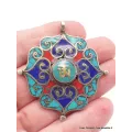 Pendentif bouddhiste Dorjé et Om - Pendentifs tibétains bouddhistes