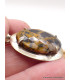 Pendentif en Jaspe Pilbara noir bronze facetté Pendentifs pierres naturelles BZ41.2