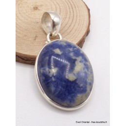 Pendentif Sodalite bleue ovale Pendentifs pierres naturelles TA3.2