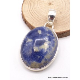 Pendentif Sodalite bleue ovale Pendentifs pierres naturelles TA3.2