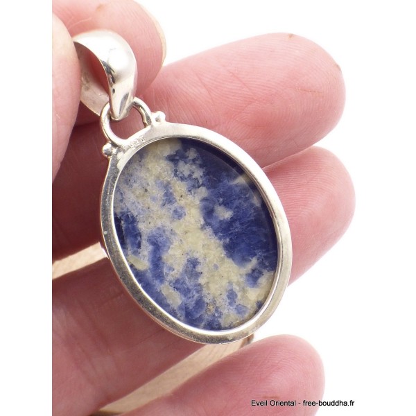 Pendentif Sodalite bleue ovale Bijoux en Sodalite TA3.2