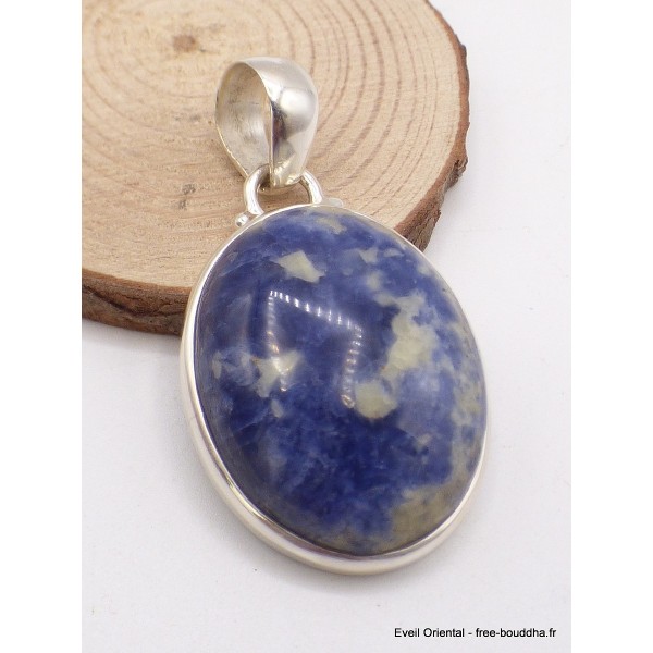 Pendentif Sodalite bleue ovale Bijoux en Sodalite TA3.2