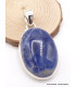 Pendentif argent Sodalite bleue ovale Pendentifs pierres naturelles TA3.3