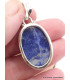 Pendentif argent Sodalite bleue ovale Pendentifs pierres naturelles TA3.3