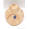 Pendentif argent Sodalite bleue ovale Pendentifs pierres naturelles TA3.3
