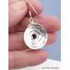 Boucles d'oreilles Spirales deux tons en Iolite Pendentifs pierres naturelles f203.5