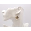 Boucles d'oreilles Spirales deux tons en Iolite Pendentifs pierres naturelles f203.5