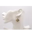 Boucles d'oreilles Spirales deux tons en Iolite - Boucles d'oreilles en pierres naturelles