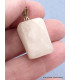 Pendentif rectangulaire véritable Emeraude sur Quartz Pendentifs pierres naturelles PU22.3