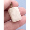 Pendentif rectangulaire véritable Emeraude sur Quartz Pendentifs pierres naturelles PU22.3