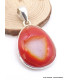 Pendentif en Druze d'Agate rouge Pendentifs pierres naturelles CZ24.4
