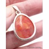 Pendentif en Druze d'Agate rouge Pendentifs pierres naturelles CZ24.4