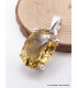 Pendentif argent Quartz Miel facetté Pendentifs pierres naturelles CZ30.2