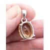 Pendentif argent Quartz Miel facetté Pendentifs pierres naturelles CZ30.2