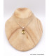 Pendentif argent Quartz Miel facetté Pendentifs pierres naturelles CZ30.2