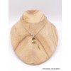 Pendentif argent Quartz Miel facetté Pendentifs pierres naturelles CZ30.2