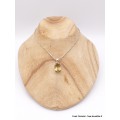 Pendentif argent Quartz Miel facetté Pendentifs pierres naturelles CZ30.2