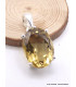 Pendentif argent Quartz Miel facetté Pendentifs pierres naturelles CZ30.2