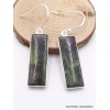 Boucles d'oreilles Jade Néphrite allongées Bijoux en Jade CZ26.3