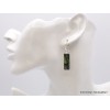 Boucles d'oreilles Jade Néphrite allongées Bijoux en Jade CZ26.3
