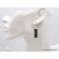 Boucles d'oreilles Jade Néphrite allongées Bijoux en Jade CZ26.3