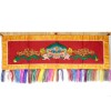 Tenture tibétaine Mahakala rouge Tentures tibétaines Bouddha MAHAK3-a