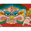Tenture tibétaine Mahakala rouge Tentures tibétaines Bouddha MAHAK3-a