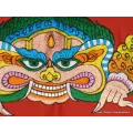 Tenture tibétaine Mahakala rouge - Tentures bouddhistes