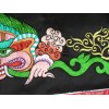 Tenture tibétaine Mahakala Noire verte Tentures tibétaines Bouddha NMAHA4