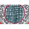 Nappe tibétaine en coton brodé bordeau rouge Tentures tibétaines Bouddha NTK4