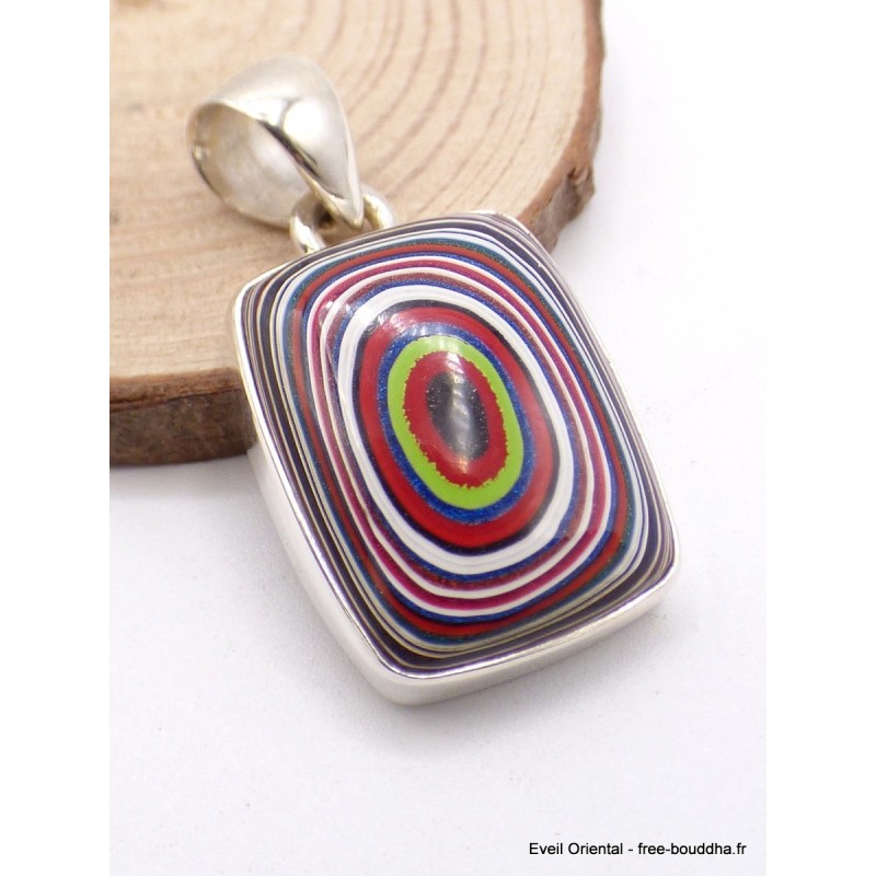 Pendentif Fordite Agate Detroïte vert pomme rouge Pendentifs pierres naturelles XV17.6