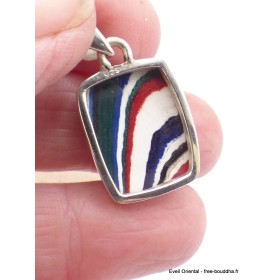 Pendentif authentique Agate Detroïte vert pomme rouge Pendentifs pierres naturelles XV17.6