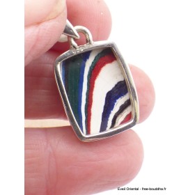 Pendentif Fordite Agate Detroïte vert pomme rouge Pendentifs pierres naturelles XV17.6