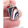 Pendentif authentique Agate Detroïte vert pomme rouge Pendentifs pierres naturelles XV17.6