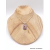 Pendentif authentique Agate Detroïte vert pomme rouge Pendentifs pierres naturelles XV17.6